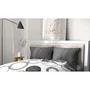 Home Linge Passion Jeu de 2 taies d'oreiller - 50 x 70 cm - Gris anthracite