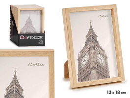 GIFTDECOR Lot de 24 cadres photo en plastique Naturel 13x18cm