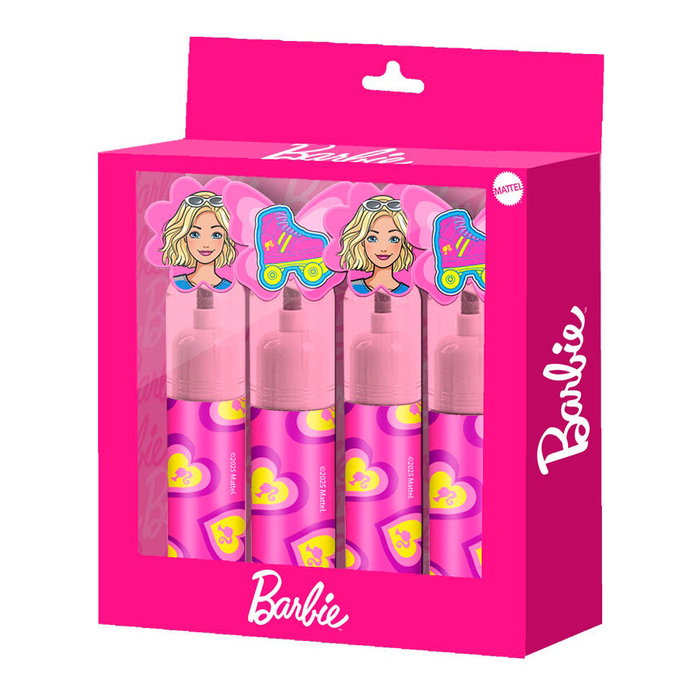Karactermania Pack de 4 Marqueurs Barbie Mix Rose