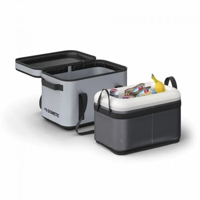 Dometic GO Soft Insert 20 L Glacière Souple pour Aliments, Camping, Pique-nique - Gris et Noir
