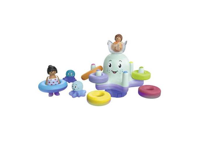 Playmobil Junior AQUA Tinti Manège pieuvre géante, 17 pièces