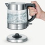 Severin WK 3468 Bouilloire électrique 1 litre avec corps en acier inoxydable et carafe en verre