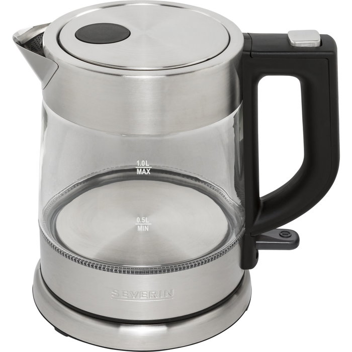Severin WK 3468 Bouilloire en verre et acier inoxydable 1L