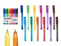 Pincello Lot de 12 Stylos Fluorescents Semi-Gel, Couleurs Assorties, 13x17x2 cm (Set de 24)