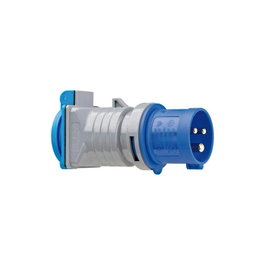 Brennenstuhl Adaptateur CEE prise Schuko 2P+T IP44 16A 230V bleu/gris avec volet