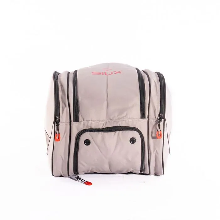 Siux Sac de padel Edge 42L blanc gris-beige - 2 raquettes, compartiment chaussures