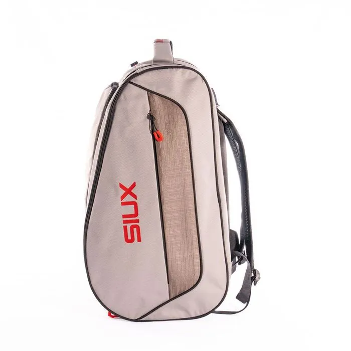Siux Sac de padel Edge 42L blanc gris-beige - 2 raquettes, compartiment chaussures
