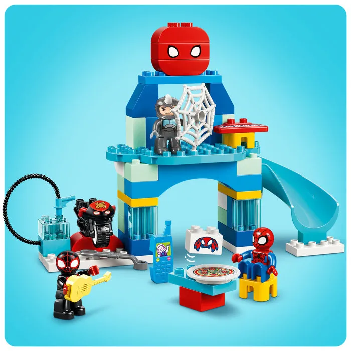 Lego LEGO DUPLO | Marvel 10464 Le Quartier Général de l'Équipe Spidey - Jeu des 2 ans - Moto