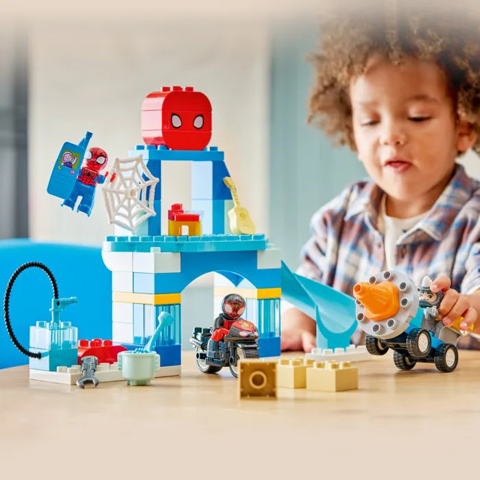 Lego LEGO DUPLO | Marvel 10464 Le Quartier Général de l'Équipe Spidey - Jeu des 2 ans - Moto