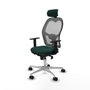 Piqueras y Crespo Chaise de Bureau avec Appui-tête Jorquera 1D086N2 Vert