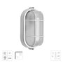 PAPILLON Plafon Industriel Oval Blanc IP44