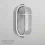 PAPILLON Plafon Industriel Oval Blanc IP44