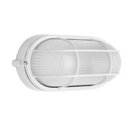 PAPILLON Plafon Industriel Oval Blanc IP44