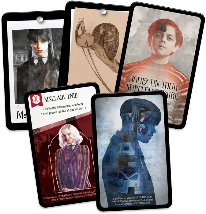 Winning Moves CLUEDO Mercredi - Jeu de société d'enquête inspiré de la série - Dès 12 ans