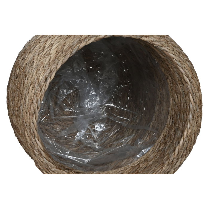 Home ESPRIT Cache-pot Esprit Marron Fibre Urbaine (Lot de 3 pièces)