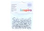 Innspiro Perles Lettres Rondes en Plastique Blanc 7mm 300u