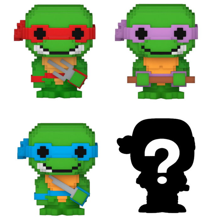 FUNKO Blister 4 figurines Bitty POP Tortues Ninja