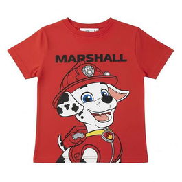 T shirt à manches courtes Enfant The Paw Patrol Rouge 46-48