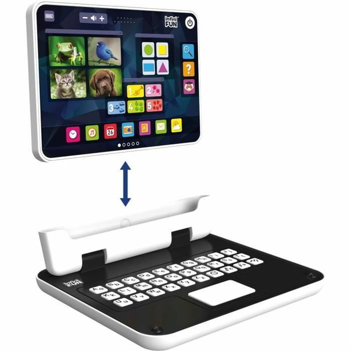 BigBuy Home Ordinateur Jouet 2 en 1 - Tablette interactive et clavier