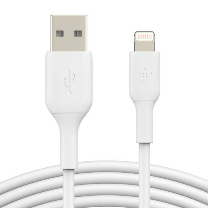 Câble USB vers Lightning Belkin CAA001BT2MWH 2 m Blanc Câble USB vers Lightning Belkin CAA001BT2MWH 2 m Blanc