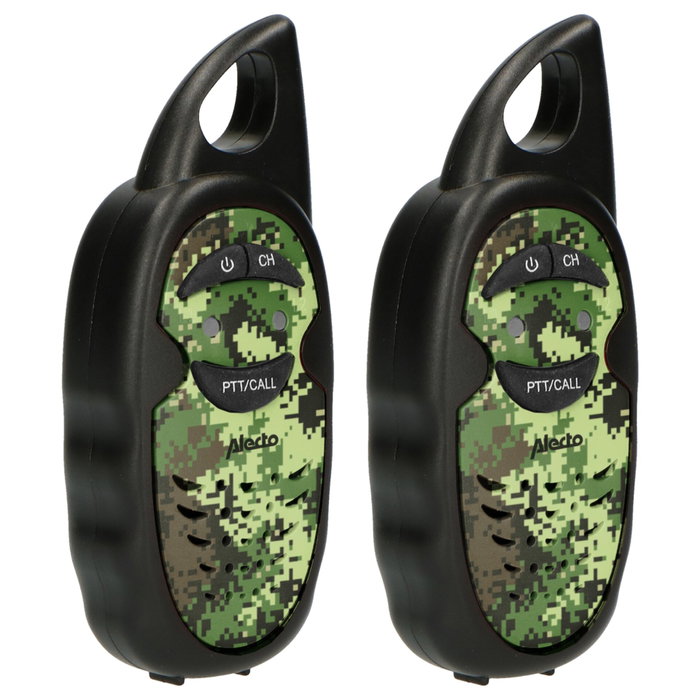 Alecto FR-05CAMO Lot de 2 Talkies-Walkies pour Enfants, Camouflage, Portée 3 km Alecto FR-05CAMO Lot de 2 Talkies-Walkies pour Enfants, Camouflage, Portée 3 km