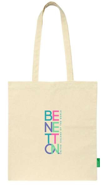 Benetton Sac à dos tote en tissu 38 cm x 42 cm, pour enfants dès 3 ans