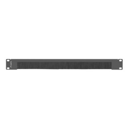 Lanberg AK-1103-B Panneau de passe-câbles avec brosse 19 pouces 1U Métal Noir