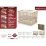Webaby Parc bébé pliant en bois Cali Hetre Brut 70 x 100 cm