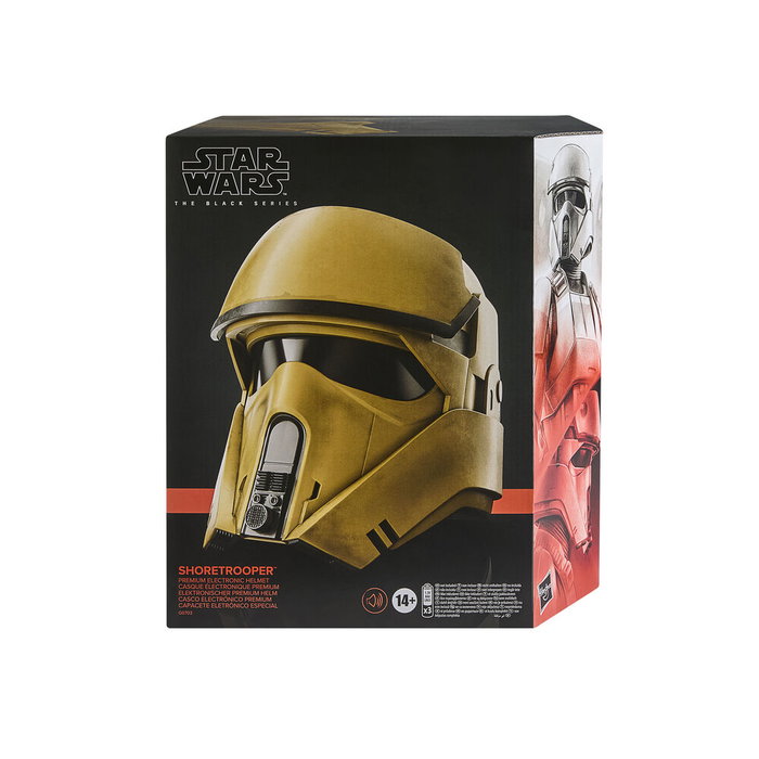 Hasbro Star Wars The Black Series Casque Shoretrooper Andor Cosplay Electronique Premium avec Modulation Vocale, à Partir de 14 Ans