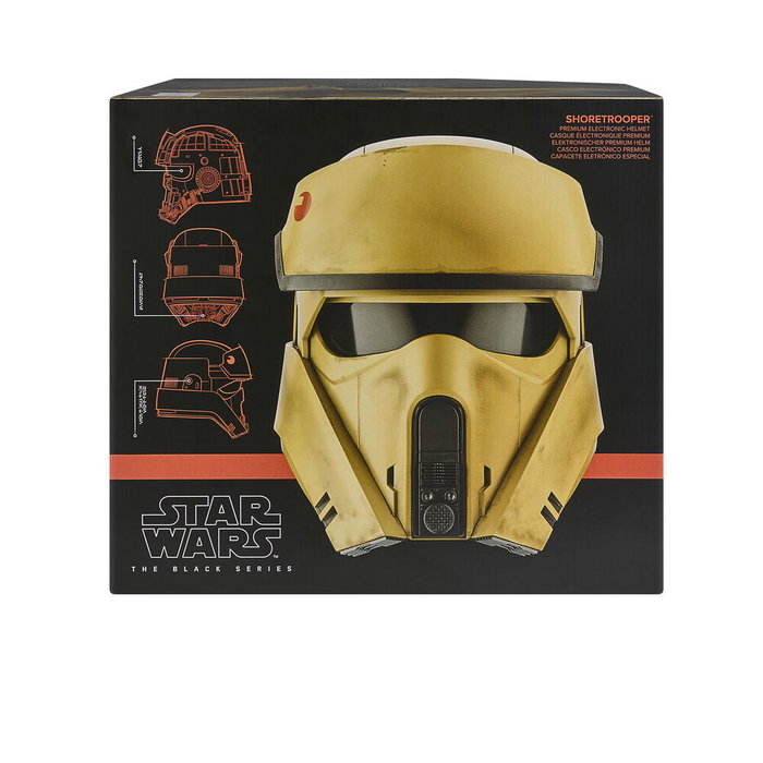 Hasbro Star Wars The Black Series Casque Shoretrooper Andor Cosplay Electronique Premium avec Modulation Vocale, à Partir de 14 Ans