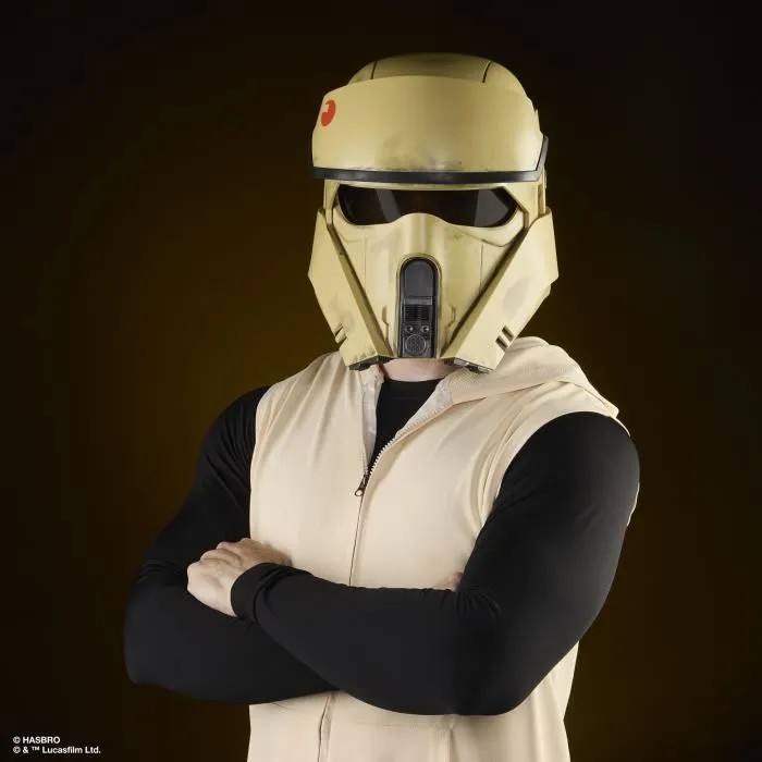 Hasbro Star Wars The Black Series Casque Shoretrooper Andor Cosplay Electronique Premium avec Modulation Vocale, à Partir de 14 Ans