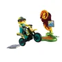 Playmobil 72065 - Véhicule de course Motocross avec pilote et accessoires, 21 pièces, jeu de construction dès 4 ans
