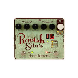 EHX Ravish Sitar - Pédale d'effets Simulateur de Sitar avec Alimentation 9,6V DC 200 mA
