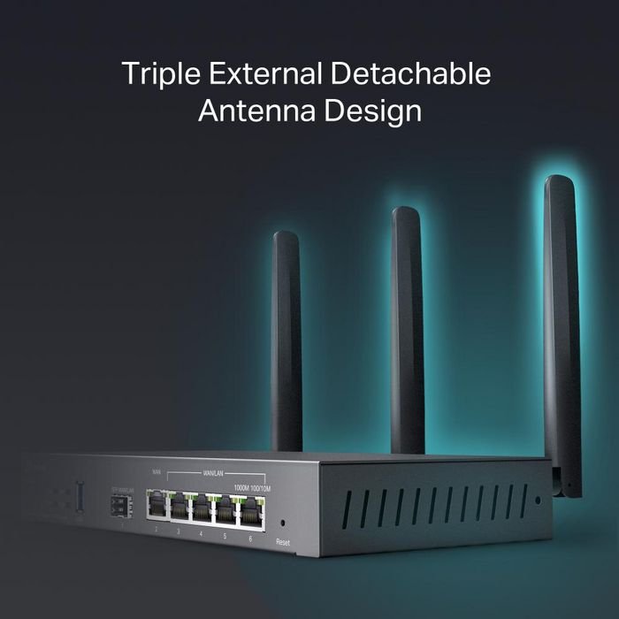 TP-Link Routeur Gigabit VPN ER706W Pare-feu Dual-WAN avec Ports Gigabit Ethernet - Noir