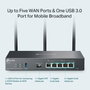 TP-Link Routeur Gigabit VPN ER706W Pare-feu Dual-WAN avec Ports Gigabit Ethernet - Noir