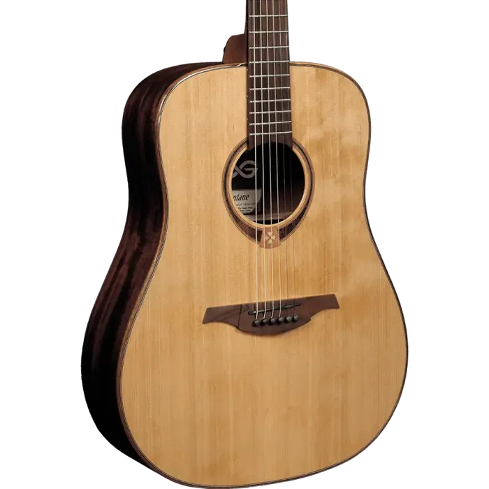 LAG Guitare Acoustique Dreadnought Tramontane 118, Table Cèdre Rouge Massif, Fond Khaya, Naturel, Cordes Métal, Finition Brillante LAG Guitare Acoustique Dreadnought Tramontane 118, Table Cèdre Rouge Massif, Fond Khaya, Naturel, Cordes Métal, Finition Brillante