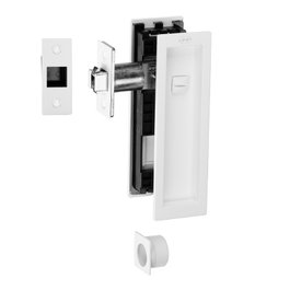 ARTICULOS INOXIDABLES Tope de porte magnétique IN.20.927 MI0592 avec rétention magnétique blanc pour installation au sol, corps métallique