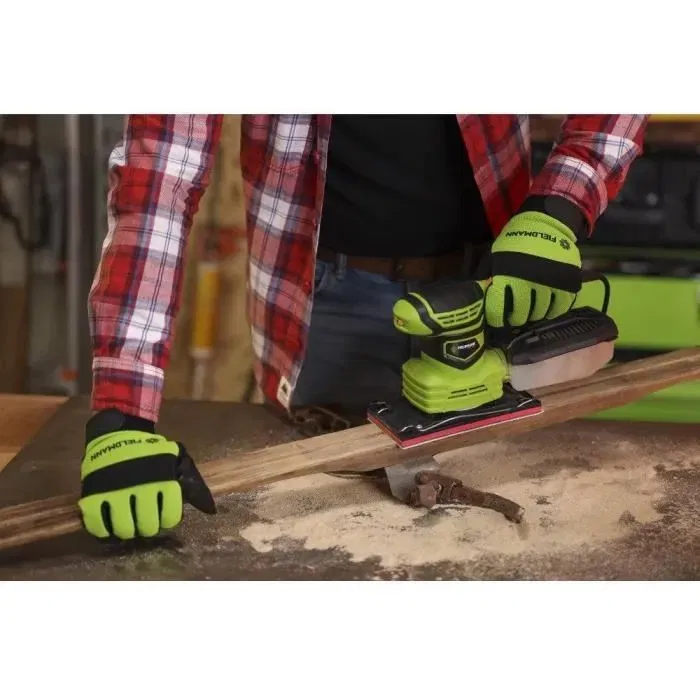 Fieldmann Ponceuse vibrante 3 en 1 FDB 200221-E, 220 W, vitesse variable 7000-12000 tr/min, avec bac à poussière amovible