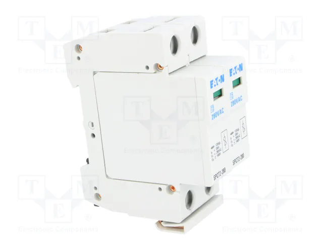 EATON ELECTRIC Limiteur de surtensions Type 2, 2 pôles, 40kA, 280VAC EATON ELECTRIC Limiteur de surtensions Type 2, 2 pôles, 40kA, 280VAC