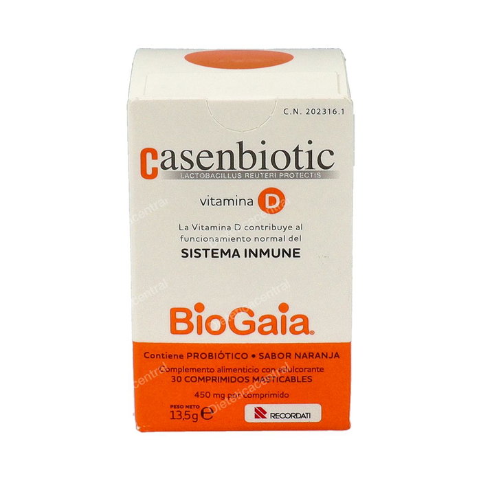 CASEN Casenbiotic Vitamine D 30 comprimés à mâcher CASEN Casenbiotic Vitamine D 30 comprimés à mâcher