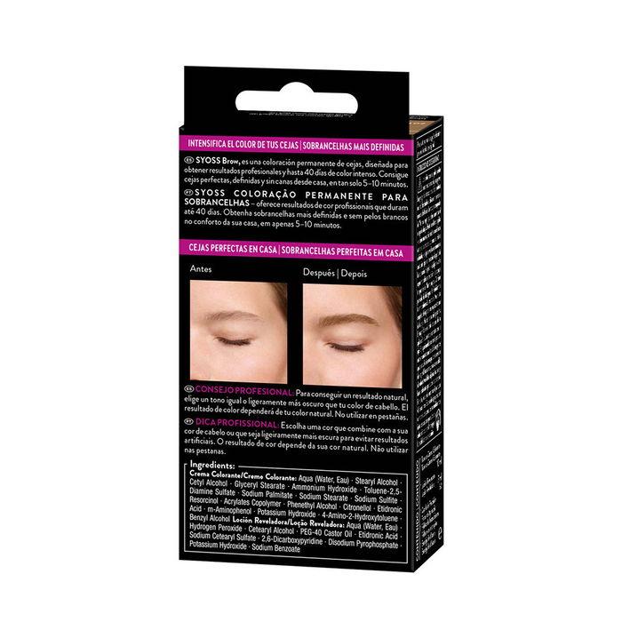 Syoss Teinture de Sourcils Blond Foncé Permanente - Longue Durée - 1 unité