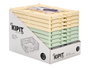 Kipit Boîte Pliable Plastique 40x30 cm Assorti Couleurs - 17 L (Set de 12)