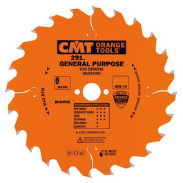 CMT Lame de Scie Circulaire 184-16-2,6 (Z-24) pour Bois - Usage Général pour Scies sur Table, Scies à Onglet et Machines Portables