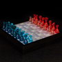 Mister Gadget Jeu d'Échecs LED Transparent Lumineux