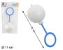 BigBuy Fun Hochet Géant Blanc avec Manche Bleu 40x15 cm