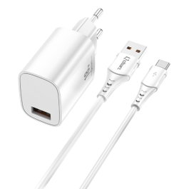 Qcharx international Kit Chargeur Rapide 18W USB vers Type C 1m