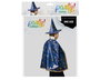 Set Capa et Sombrero Azul Con Estrellas pour Magicien Enfant - Ensemble de Cape et Chapeau Bleu à Étoiles pour Costume de Magicien