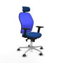Piqueras y Crespo Chaise de Bureau avec Appui-tête Jorquera 2D086G2 Bleu