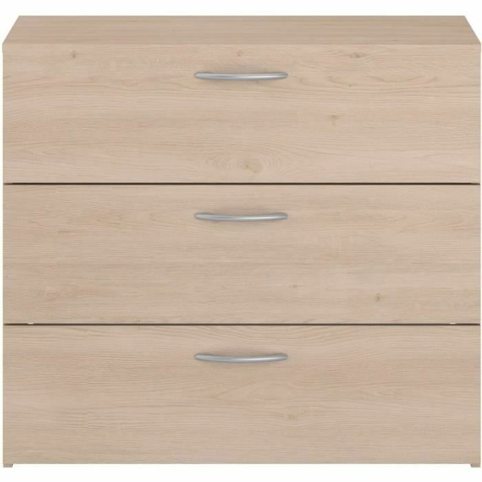 Parisot Commode EASY LIFE 3 Tiroirs Décor Chêne