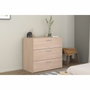 Parisot Commode EASY LIFE 3 Tiroirs Décor Chêne